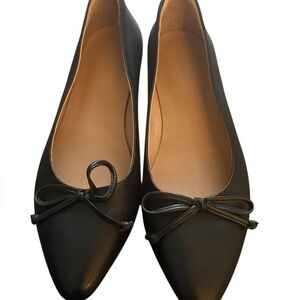 Quince Italian Leather pointed toe flats
